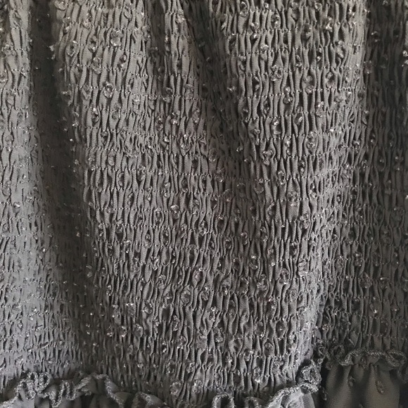 📫 SOLD 📫  Smock High Neck Poms Ruffle Dress - Picture 5 of 6